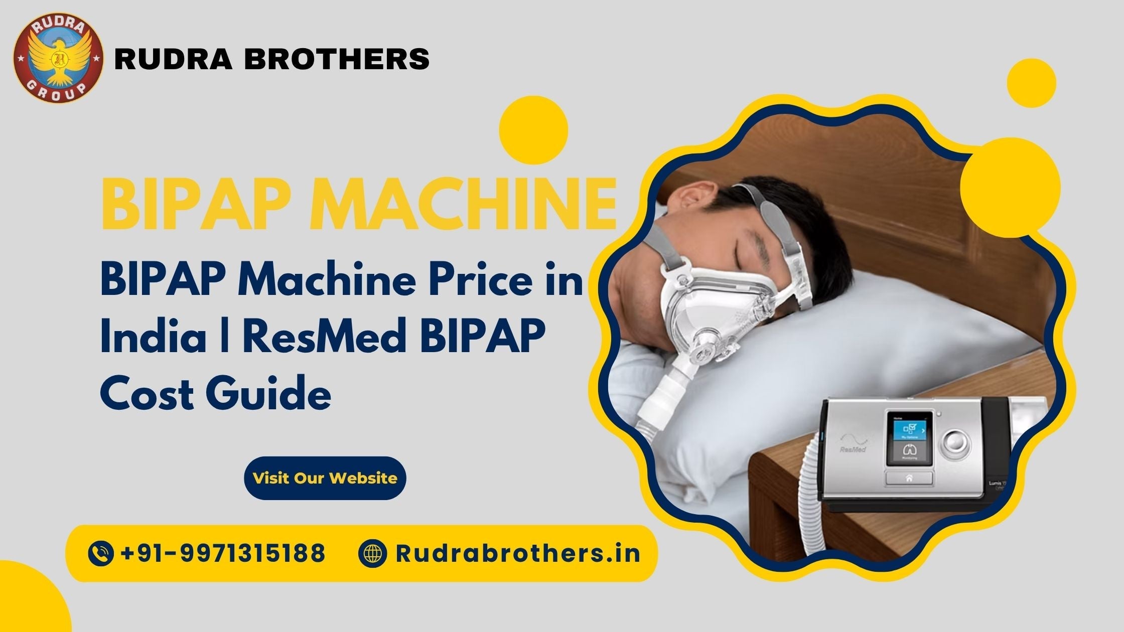 BIPAP Machine Price, BIPAP Machine Price in India, Resmed BIPAP Machine price