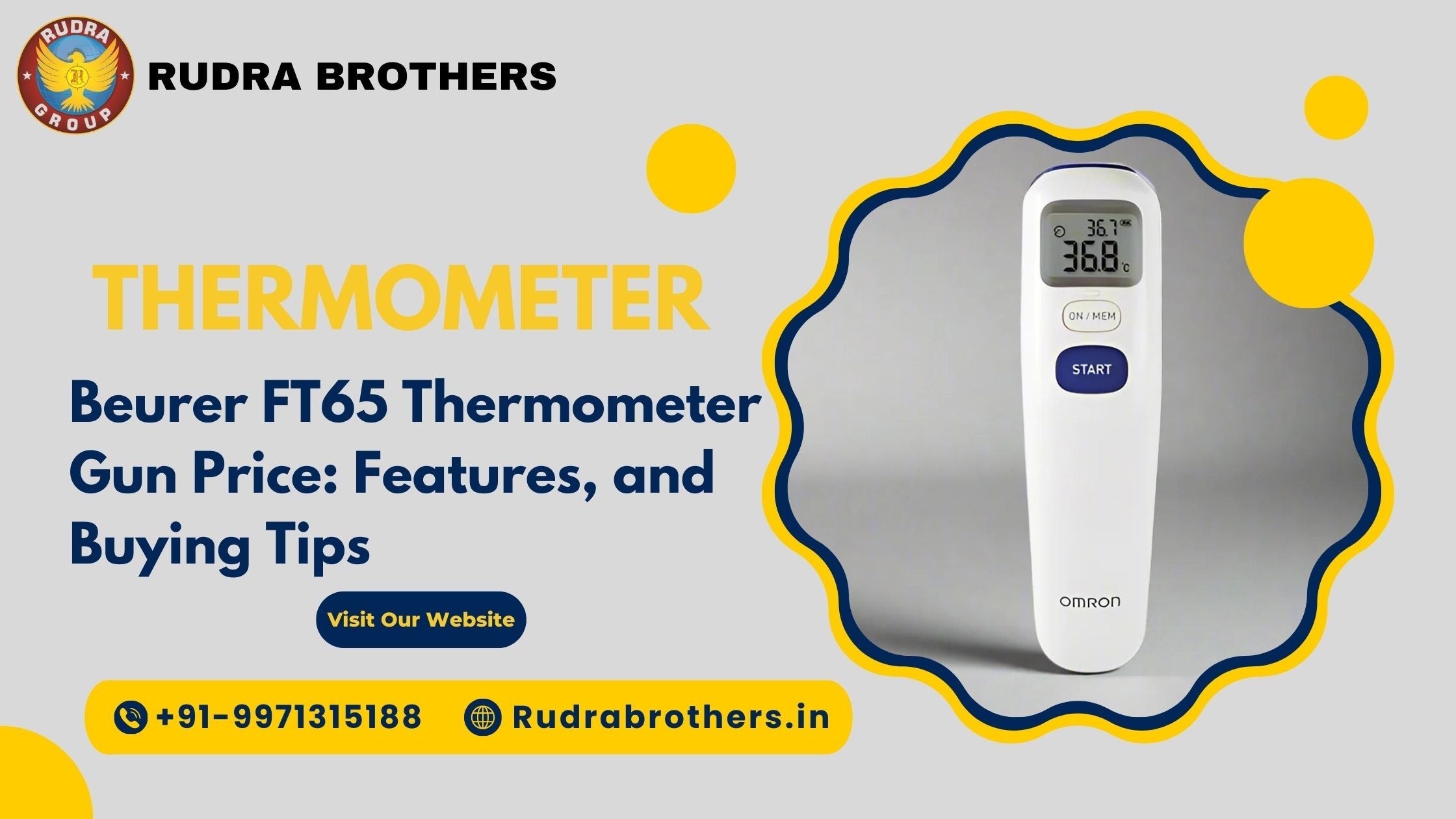Beurer FT65 Thermometer Gun Price| Omron MC 720 Non Contact Digital Infrared Forehead Thermometer| Omron Forehead Thermometer