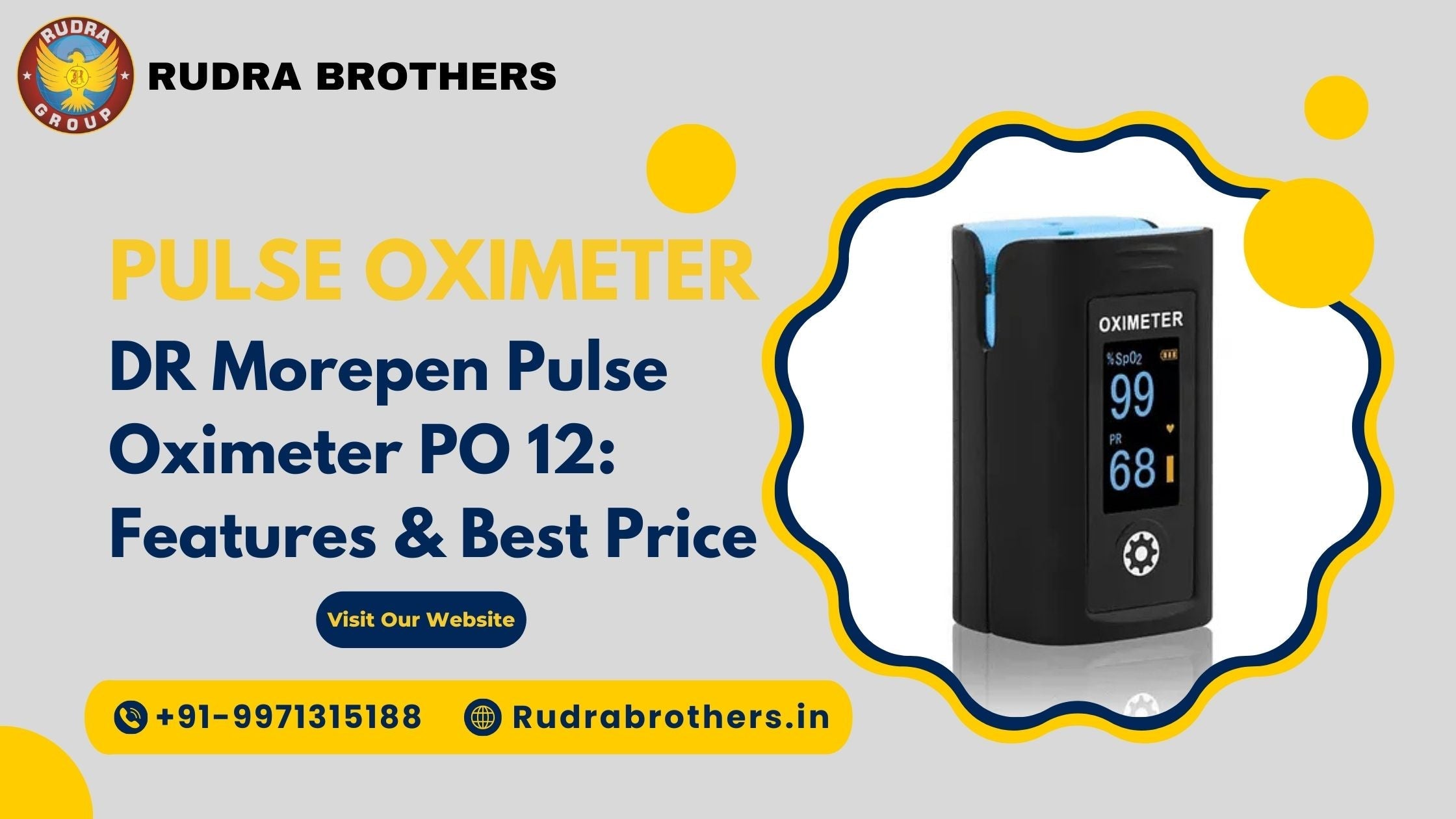 BPL Smart Oxy Pulse Oximeter | DR Morepen Pulse Oximeter PO 12 | BPL Pulse Oximeter