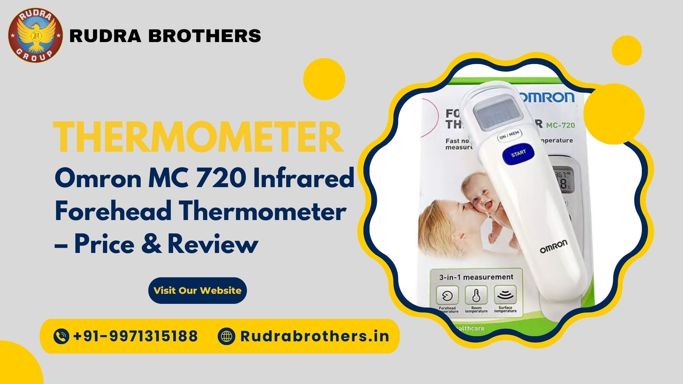 Beurer FT65 thermometer gun price | Omron MC 720 Non Contact Digital Infrared Forehead Thermometer | Thermometer Gun Price