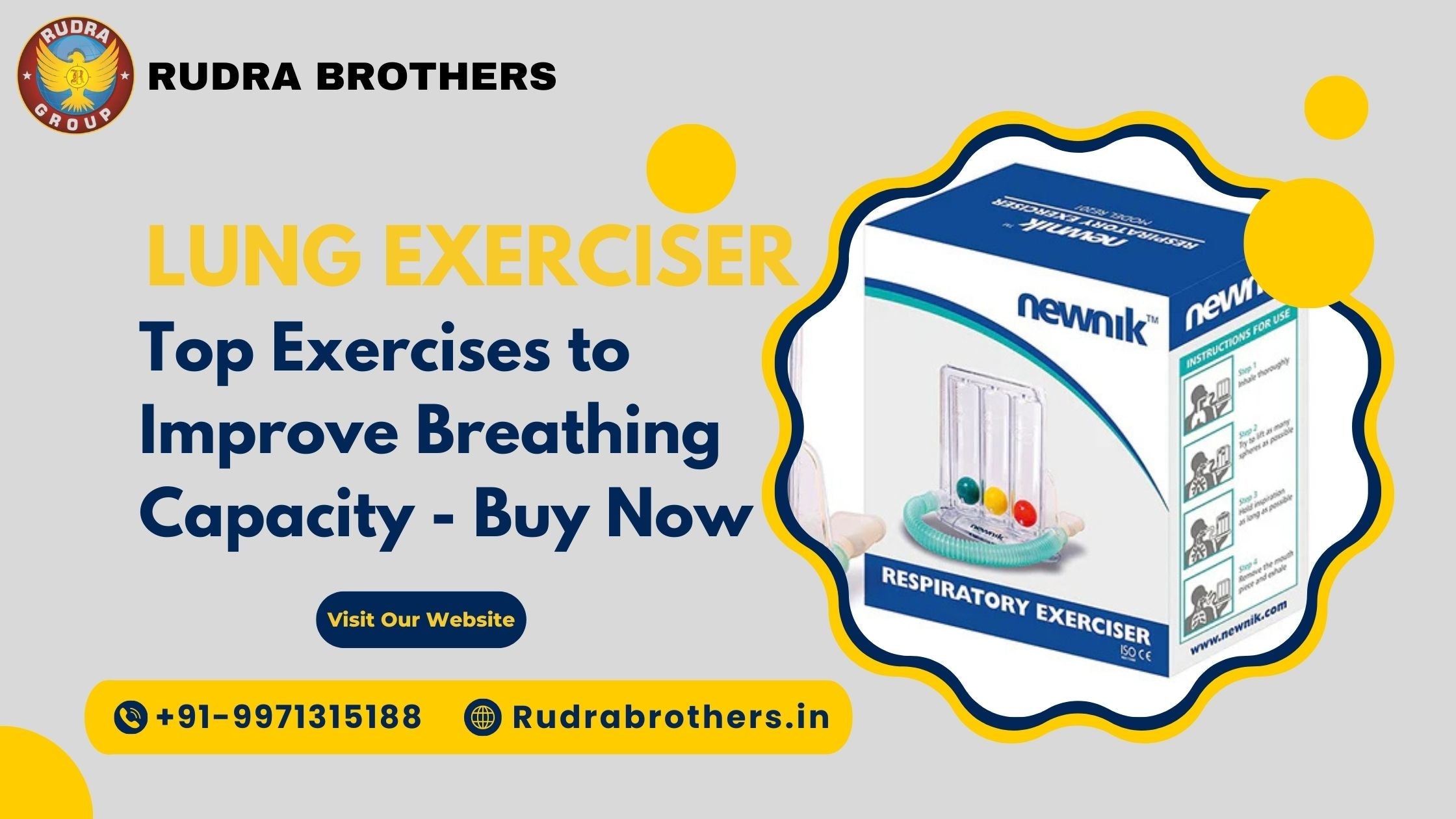 Spirometer Exerciser | Spirometer Test Price | Improve Breathing Capacity