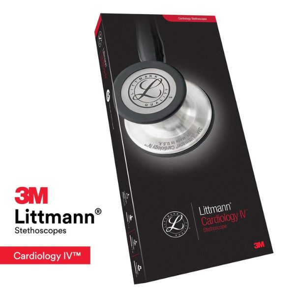 3M Littmann Cardiology IV Diagnostic Stethoscope – Black Chestpiece, 27" Tubing