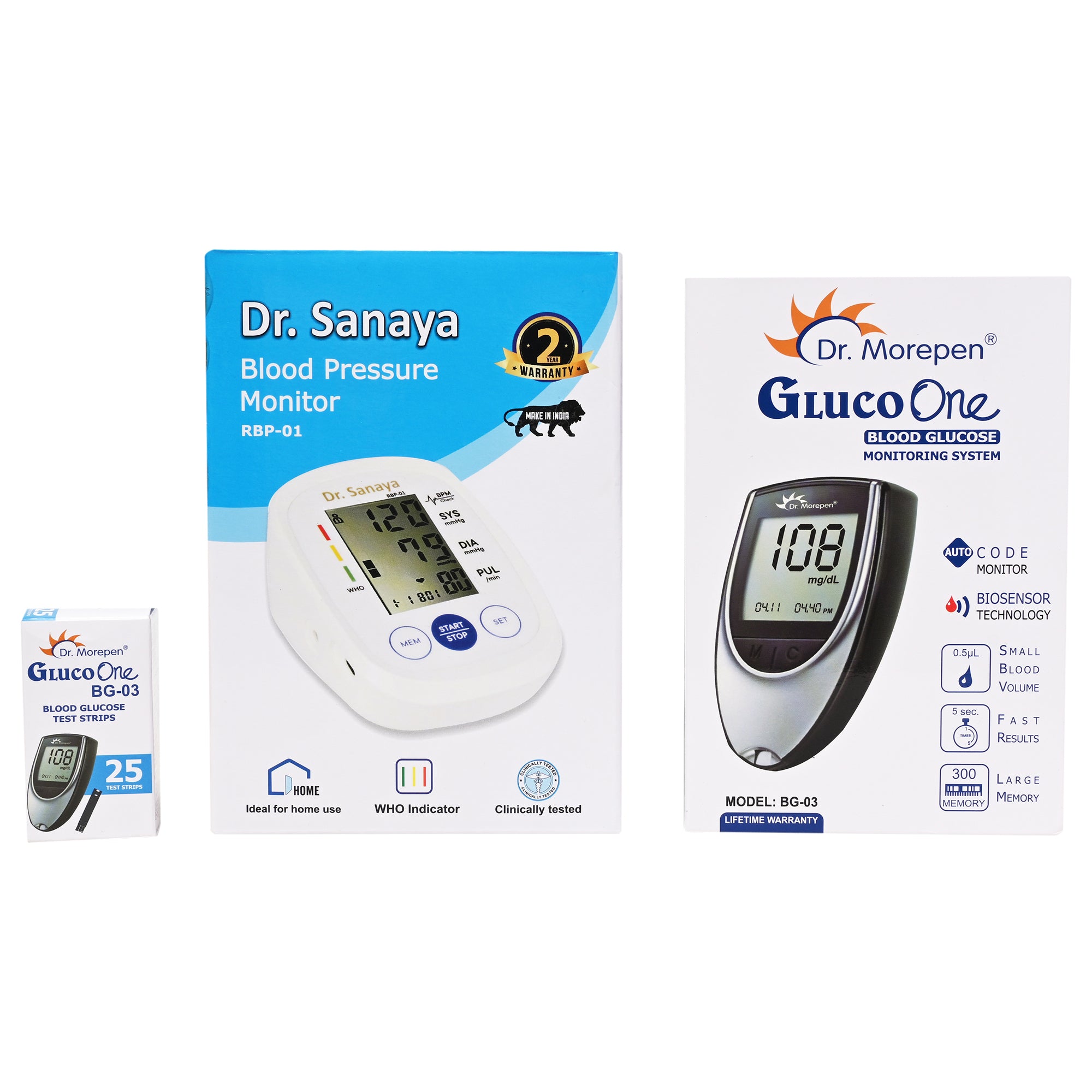 BP and Glucometer Combo for Home Use