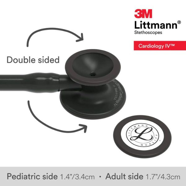 3M Littmann Cardiology IV Diagnostic Stethoscope – Black Chestpiece, 27" Tubing