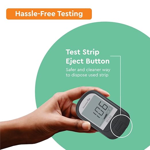 ARKRAY Glucocard G+ Advance glucometer machine | FREE 100 Test Strips + 25 Trustlet Lancet Combo