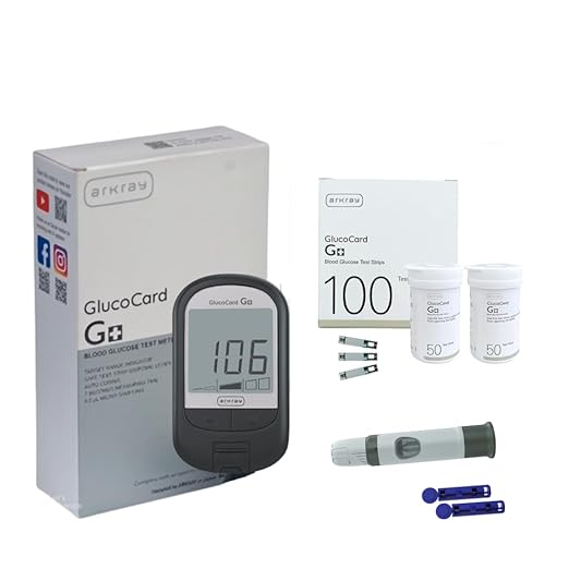 ARKRAY Glucocard G+ Advance glucometer machine | FREE 100 Test Strips + 25 Trustlet Lancet Combo