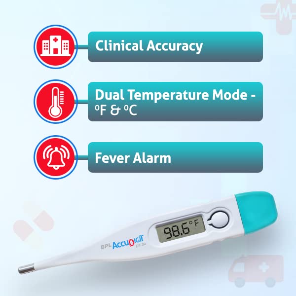 BPL Accudigit DT04 Mercury-Free Digital Thermometer