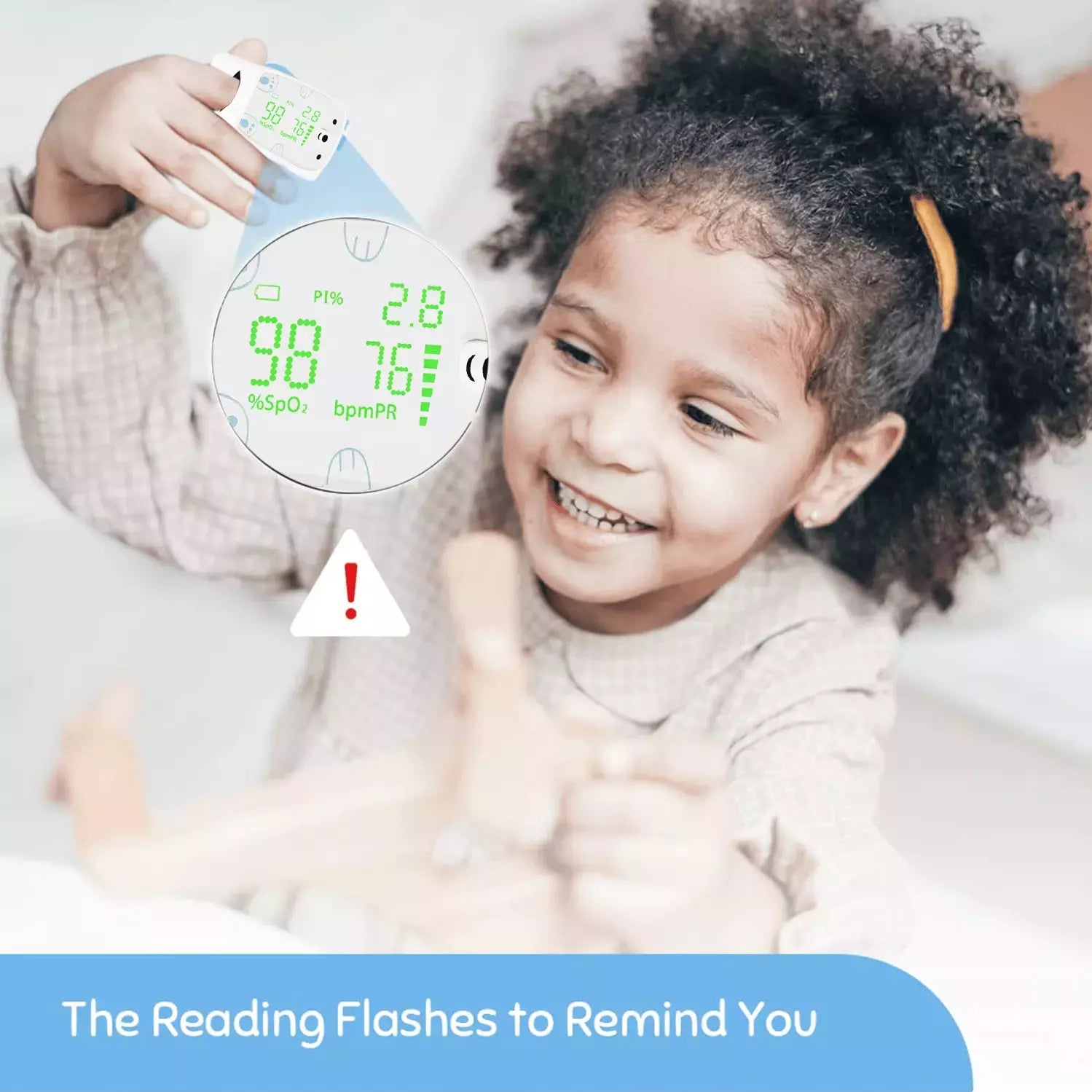 BPL Smart Oxy Junior Pulse Oximeter for Kids | High Accuracy SpO2, Heart Rate & Perfusion Index Monitor with OLED Display – Age 3–12 Years – White