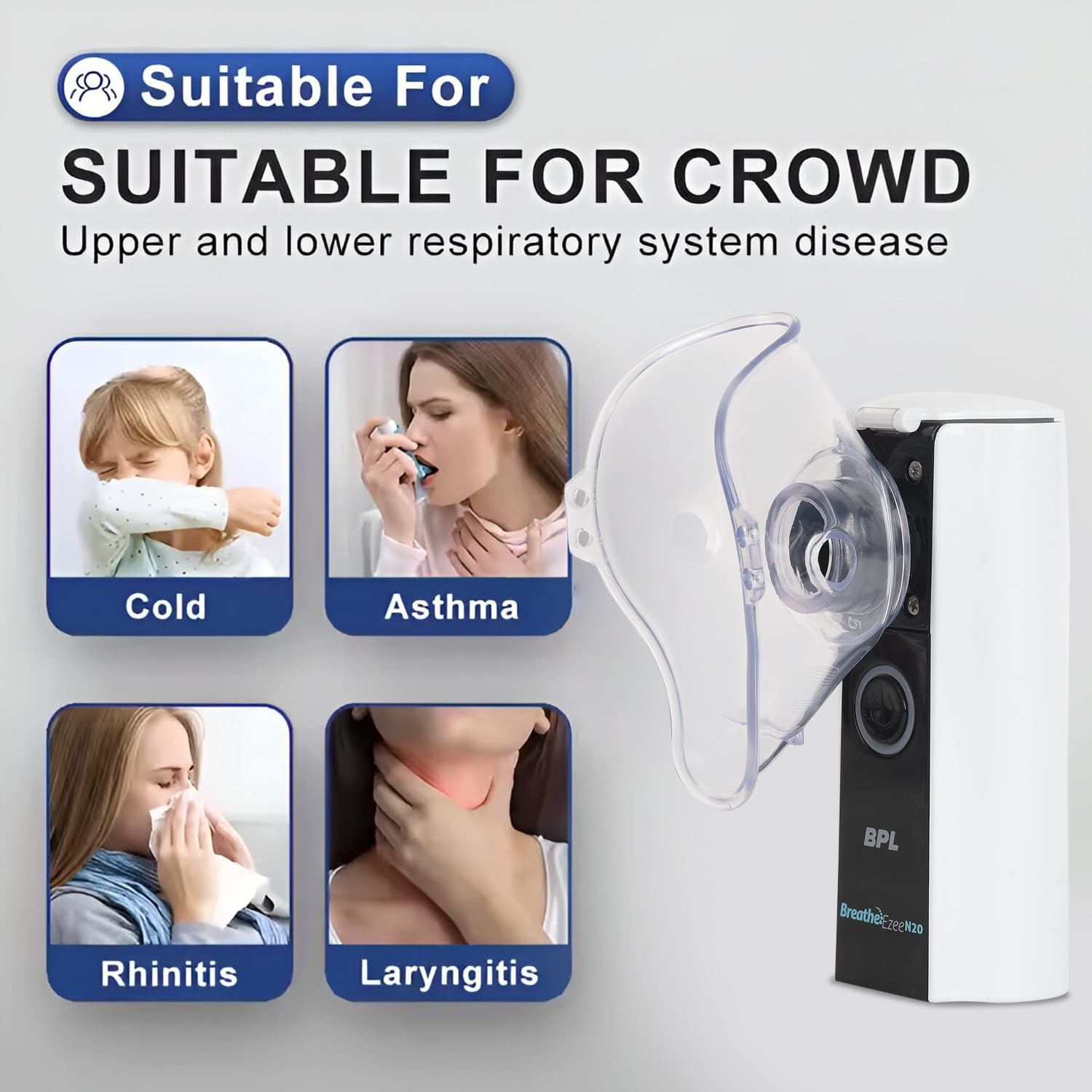 Travel-friendly mesh nebulizer for cough and cold relief