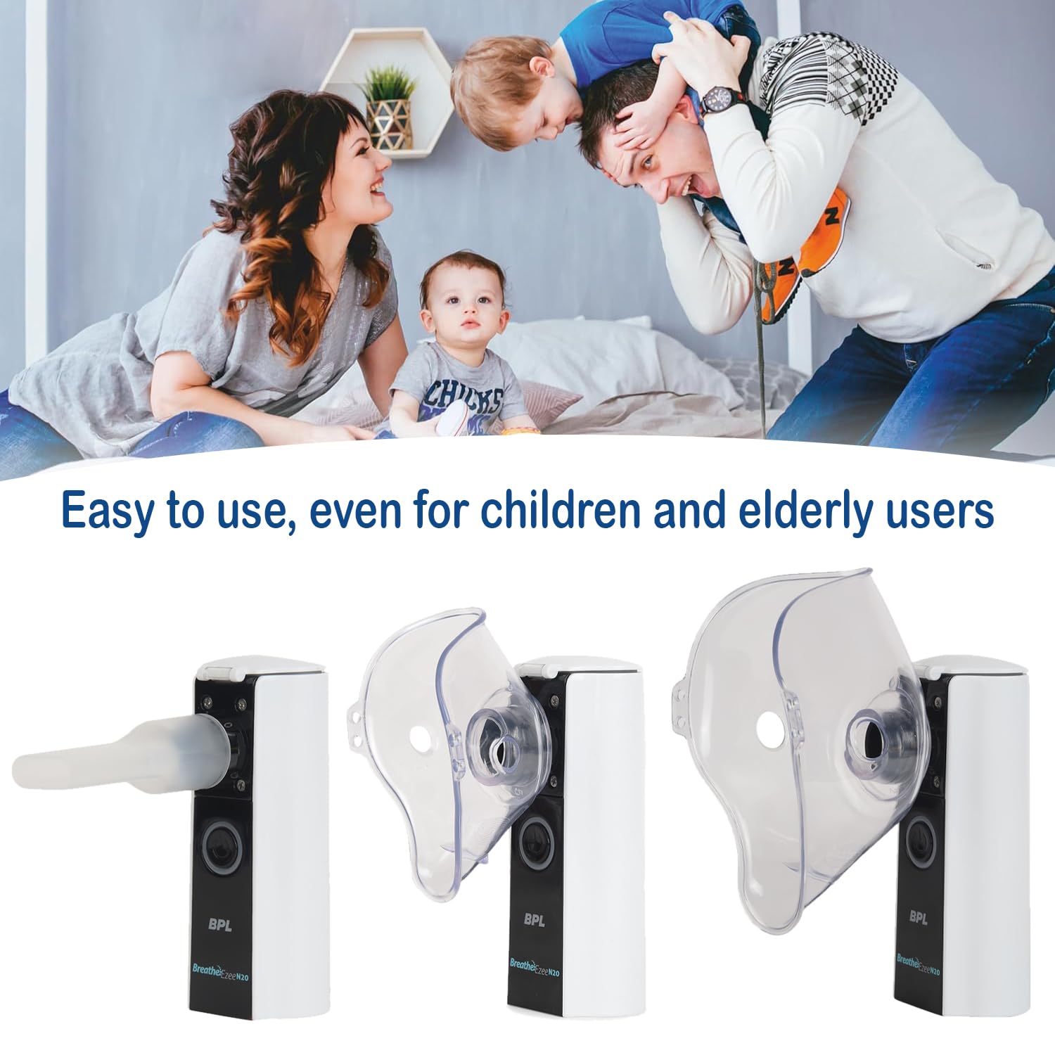 Rechargeable mesh nebulizer for children and elderly
