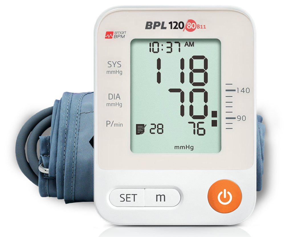BPL Medical Technologies Automatic Blood Pressure Monitor BPL 120/80 B11 - (White)