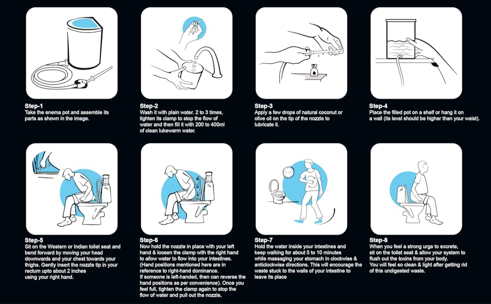 Easy-to-use PVC enema bag for personal care