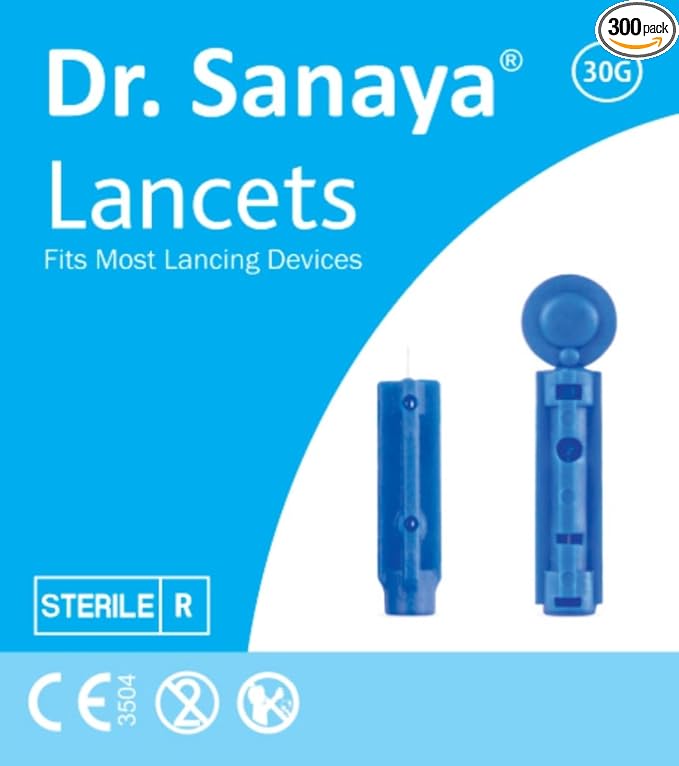 Dr. Sanaya Round Lancets for Glucometer – 200 Count