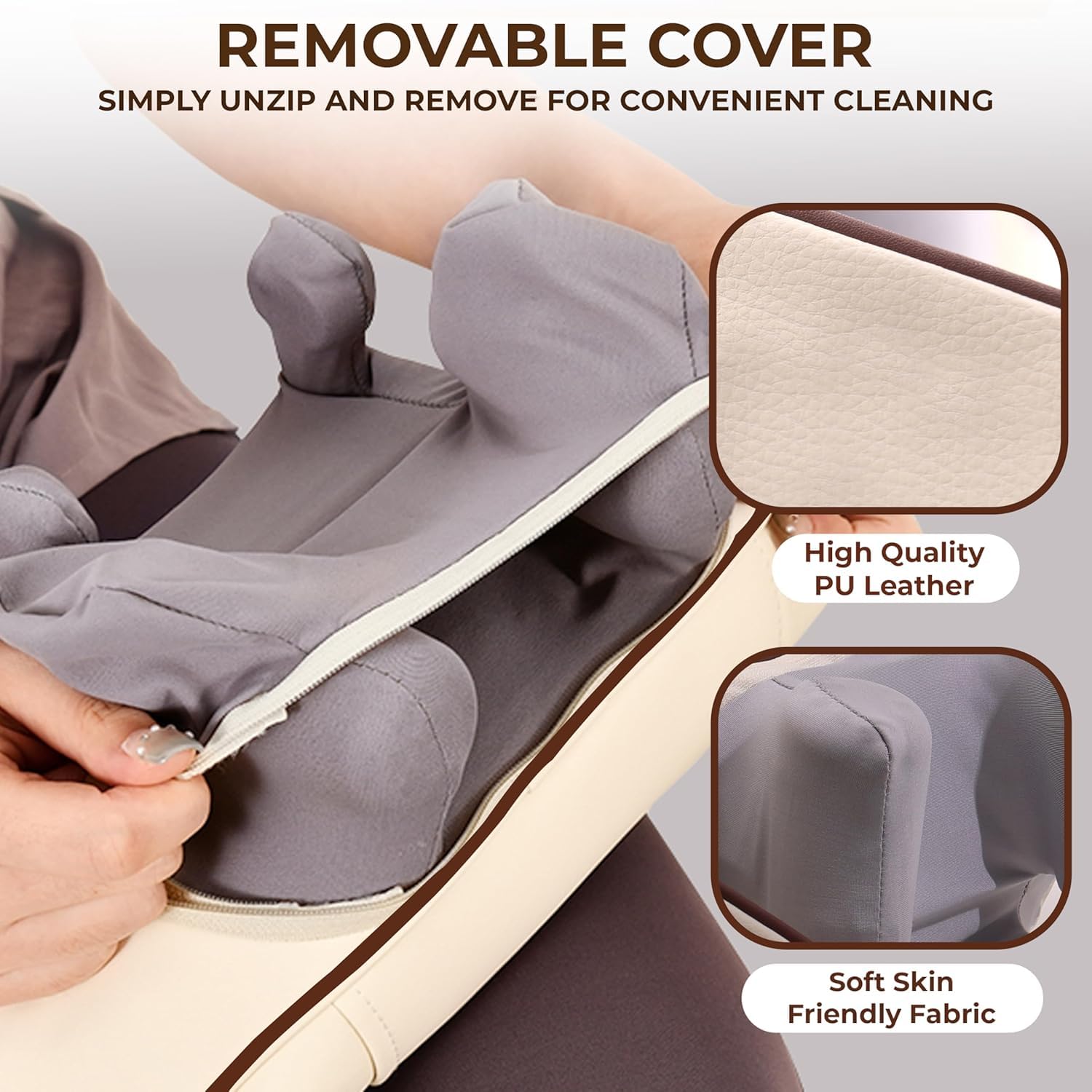 Dr. Sanaya 6D Neck, Shoulder & Legs Massager with Heat | Cordless Rechargeable Body Massager