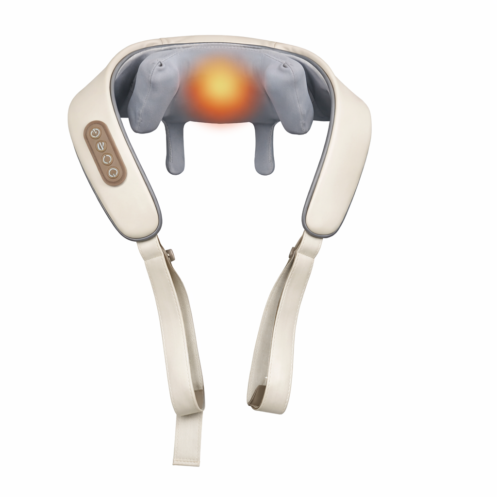 Dr. Sanaya 6D Neck, Shoulder & Legs Massager with Heat | Cordless Rechargeable Body Massager