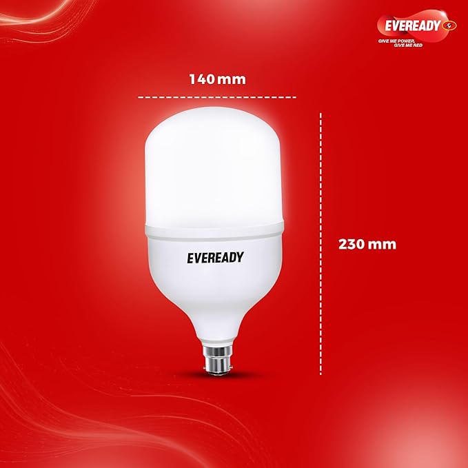 Eveready 60W LED Hammer Bulb dimensions