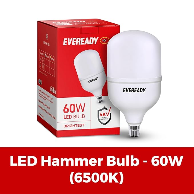 Eveready 60W LED Hammer Bulb-6500k