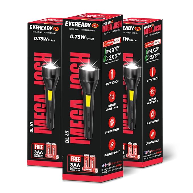 Eveready torch for blackout and camping