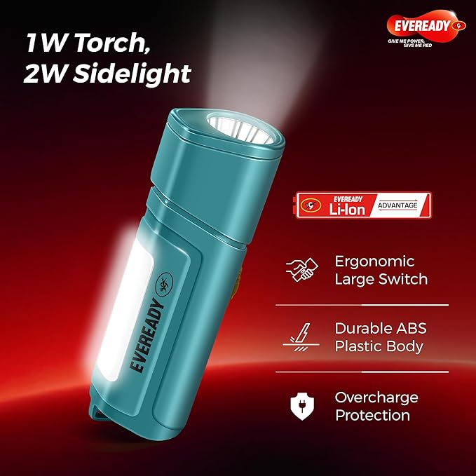 Rechargeable emergency flashlight with fast USB charging