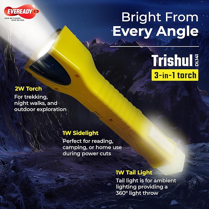 Torch with sidelight and taillight