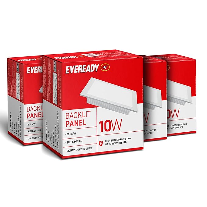 Eveready Square LED Panel Light with Sleek Design