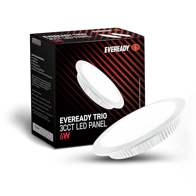 One box of Eveready 6W Round LED Trio 3CCT Panel Light