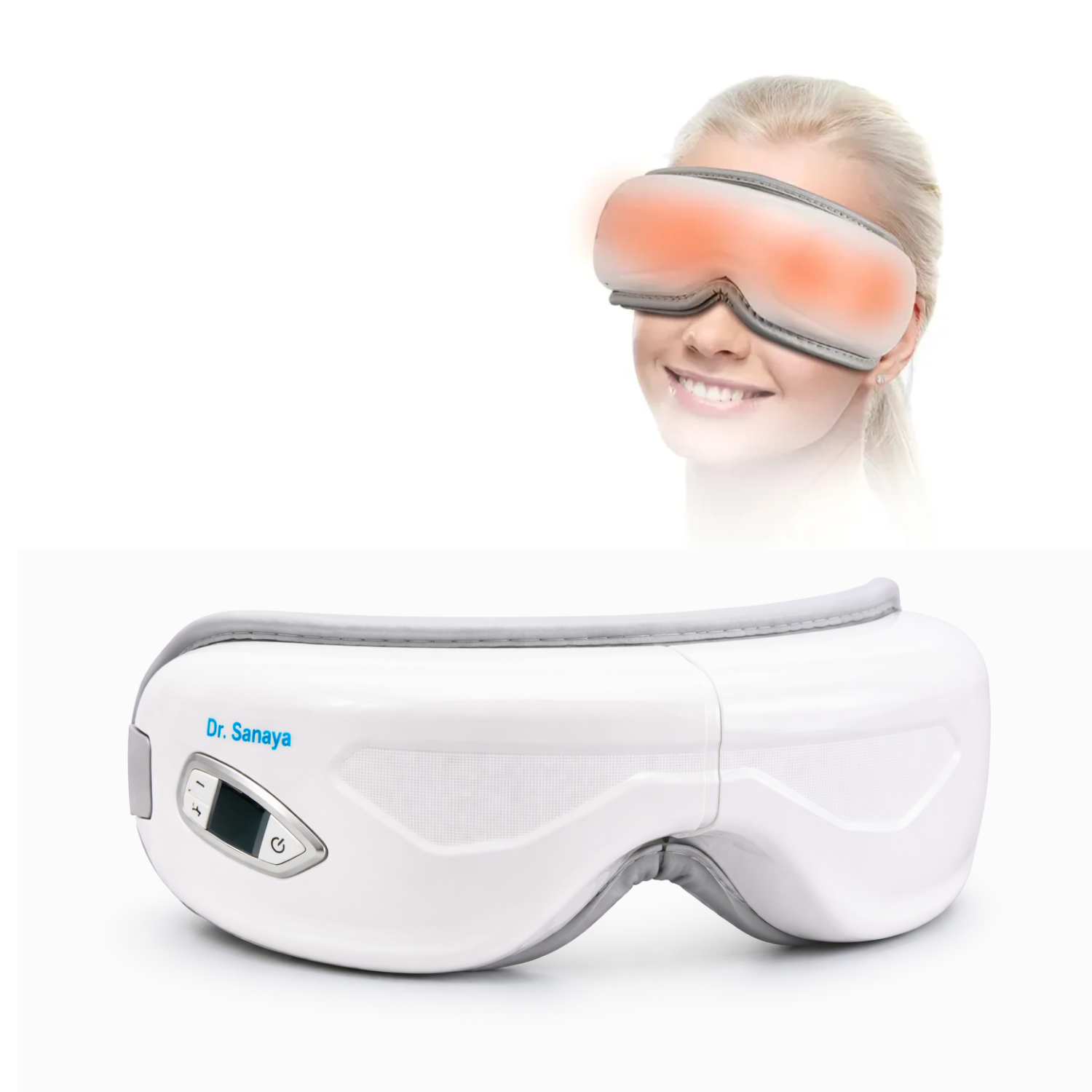 Dr. Sanaya Smart Eye Massager with Heat & Air Compression | Bluetooth Rechargeable Eye Relaxation Device