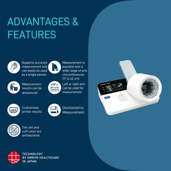 Omron HBP-9030 Blood Pressure Monitor | Hospital & ICU Grade BP Machine for Highly Accurate Clinical Measurements