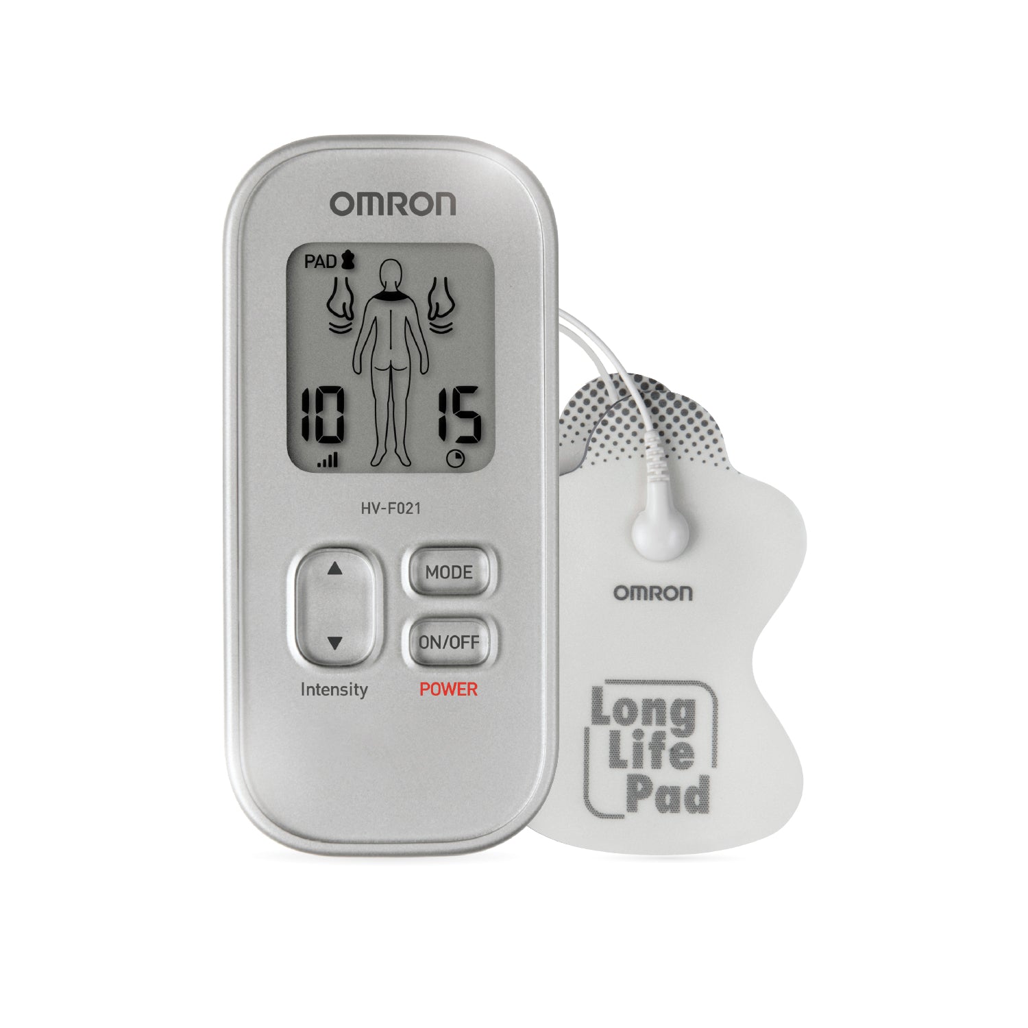 Omron HV F021 Electrical Nerve Stimulator | Portable Pain Relief Massager with Multiple Intensity Modes