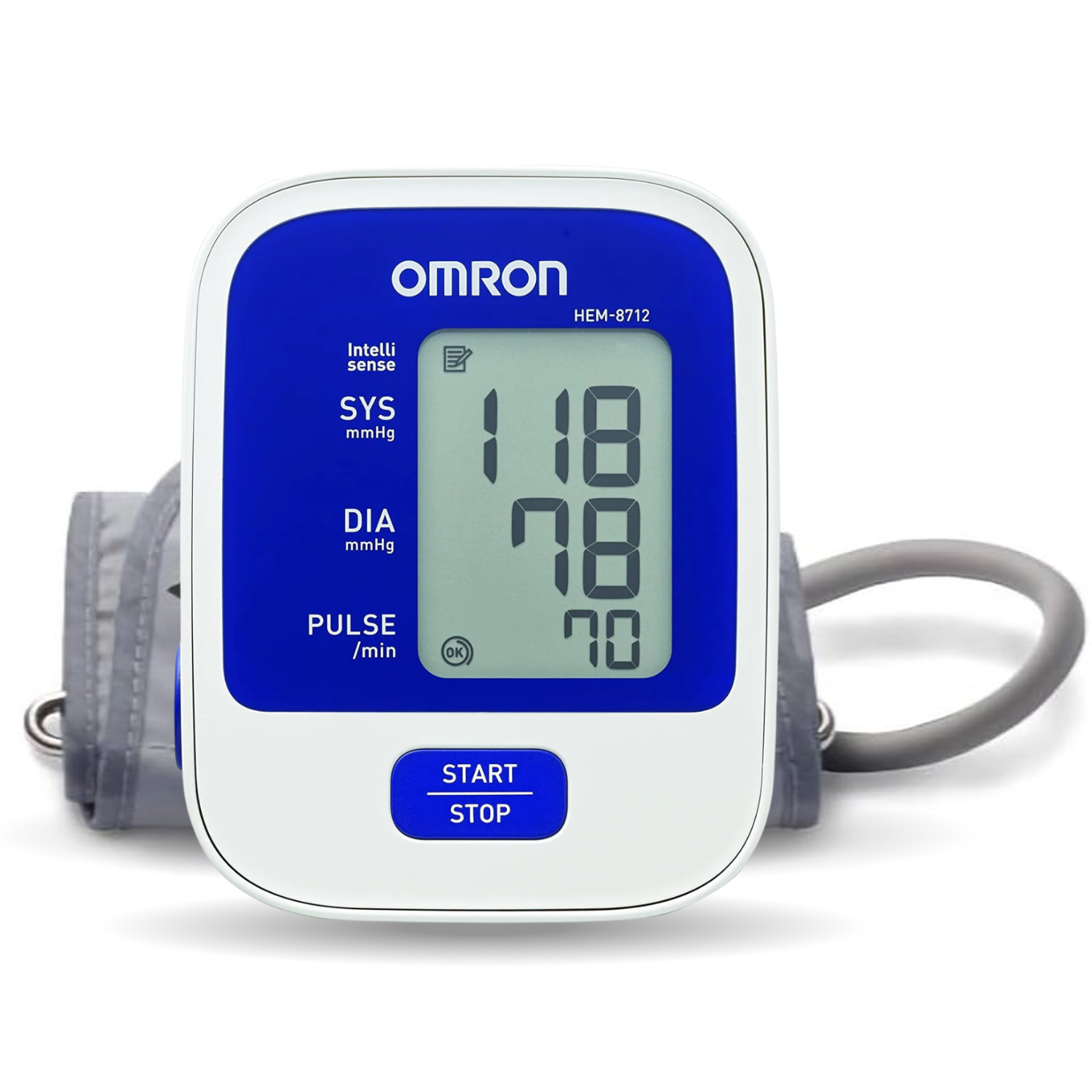 Omron 8712 Automatic Blood Pressure Monitor (White and Blue)
