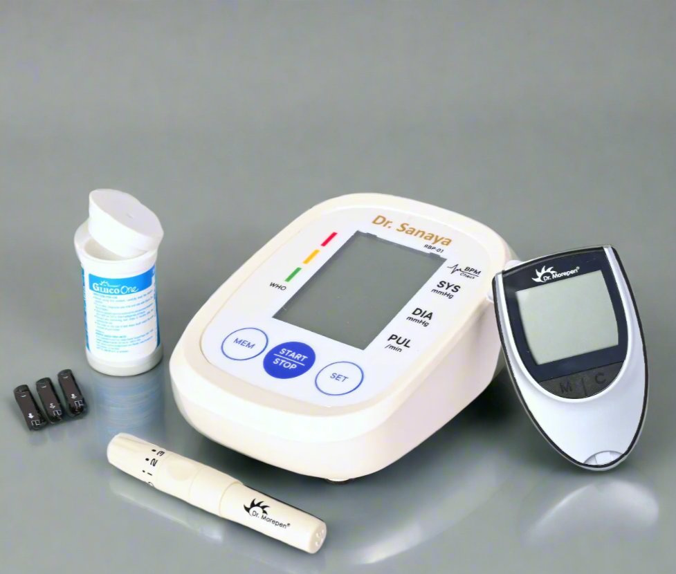 Sugar and BP Monitoring Kit – USB BP Monitor and Glucometer
