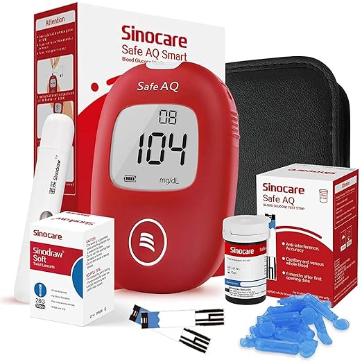 Sinocare Safe AQ blood glucose monitoring system