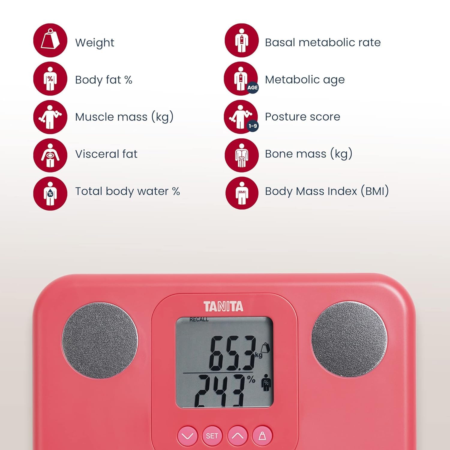 Tanita BC730P InnerScan Body Composition Monitor-Colour Pink