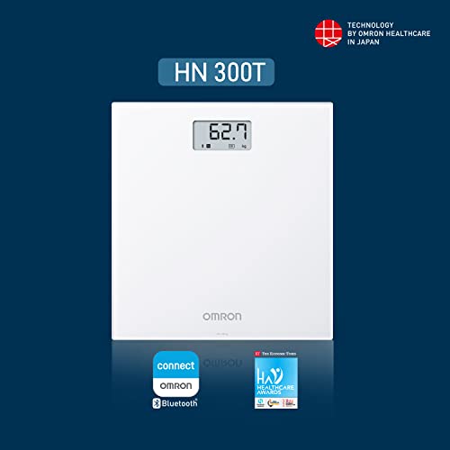 Omron HN 300T Ultra Thin Bluetooth Enabled Automatic Personal Digital Weight Scale