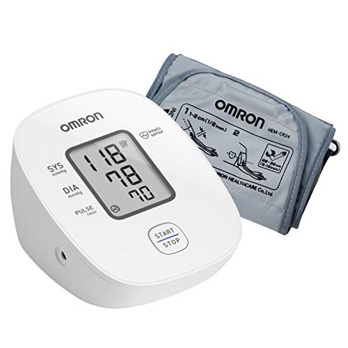 Omron HEM 7143T1A Digital Bluetooth Blood Pressure Monitor with Cuff Wrapping Guide & Intellisense Technology For Most Accurate Measurement (Adapter Included)