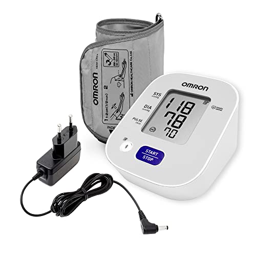Omron HEM 7143T1A Digital Bluetooth Blood Pressure Monitor with Cuff Wrapping Guide & Intellisense Technology For Most Accurate Measurement (Adapter Included)