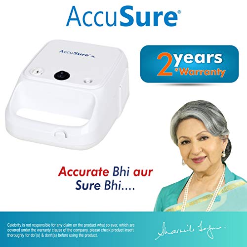 AccuSure JL White Compressor Complete Kit Nebulizer with Child and Adult Masks