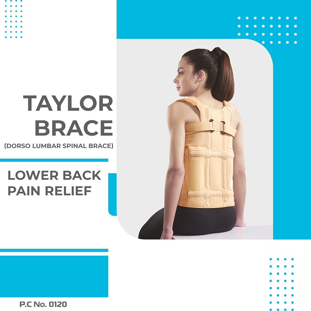 Vissco Dorso Lumbar Spinal Brace (Taylor Brace), Back Support for Stability & Immobilisation, Post Spine Surgery