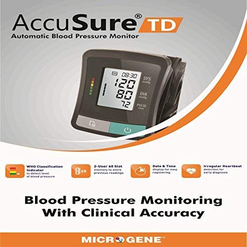 Accusure TD Blood Pressure Monitoring System With Upper Arm Standard Cuff