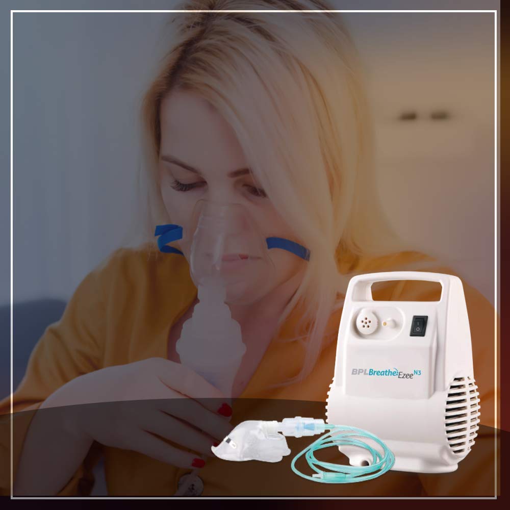 BPL Medical Technologies Breathe Ezee N3 Nebulizer, Sigma_Ent_0003 (White)