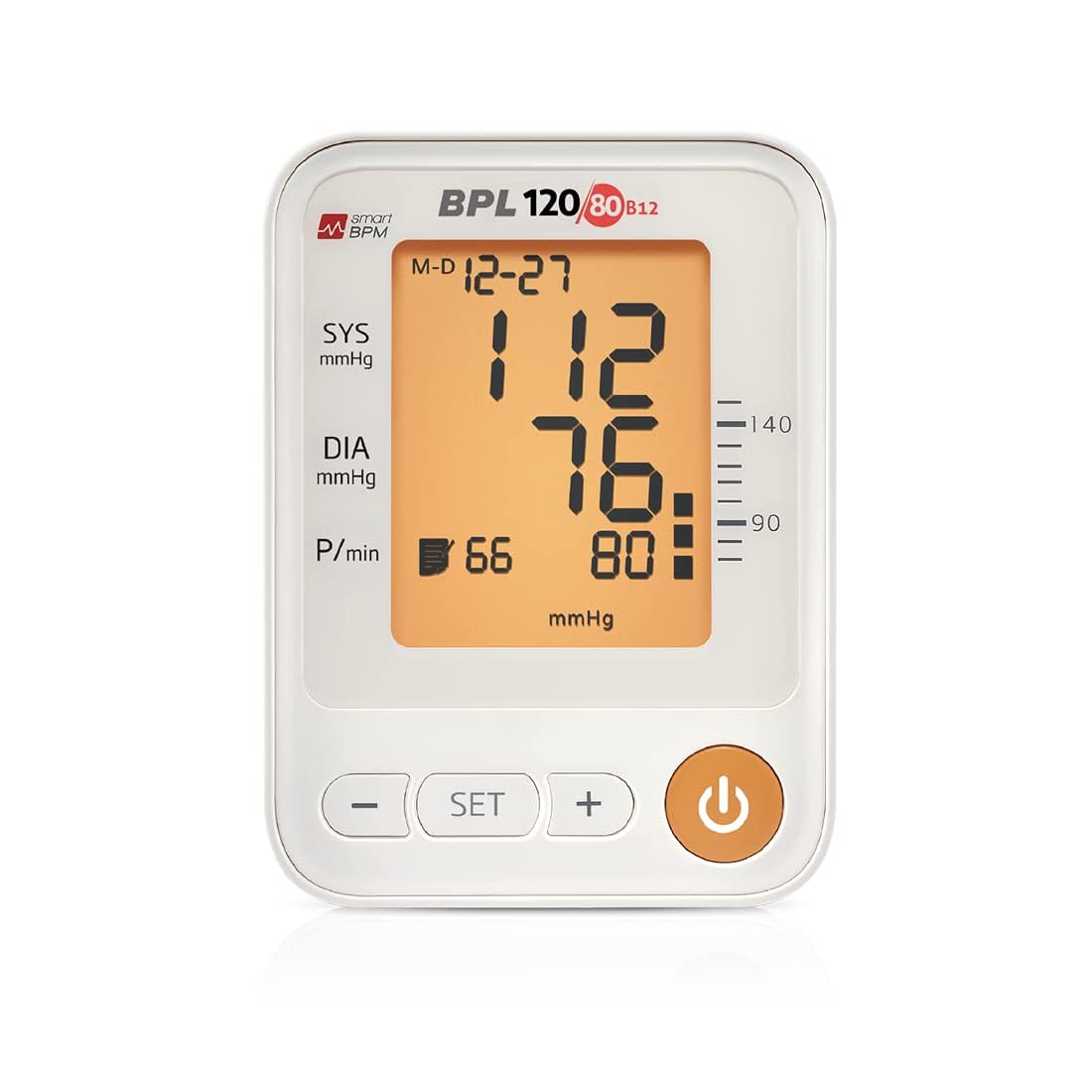 BPL Medical Technologies Automatic Blood Pressure Monitor BPL120/80 B12 - (White)