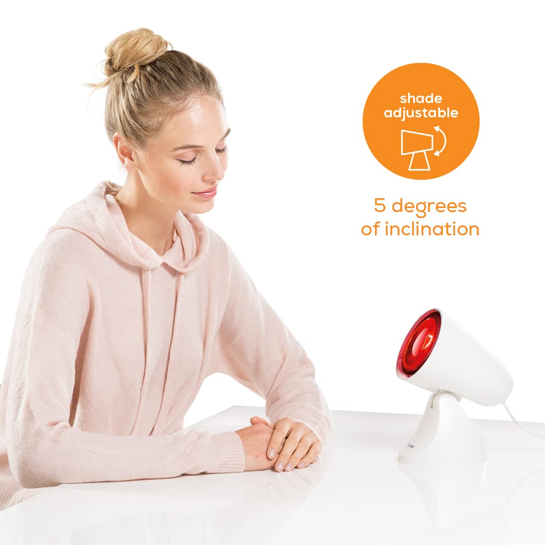 Beurer IL11 Infrared Lamp | Deep-Penetration Infrared Light | Heat Therapy Lamp | Infrared Pain Relief Lamp with 3 Years Warranty