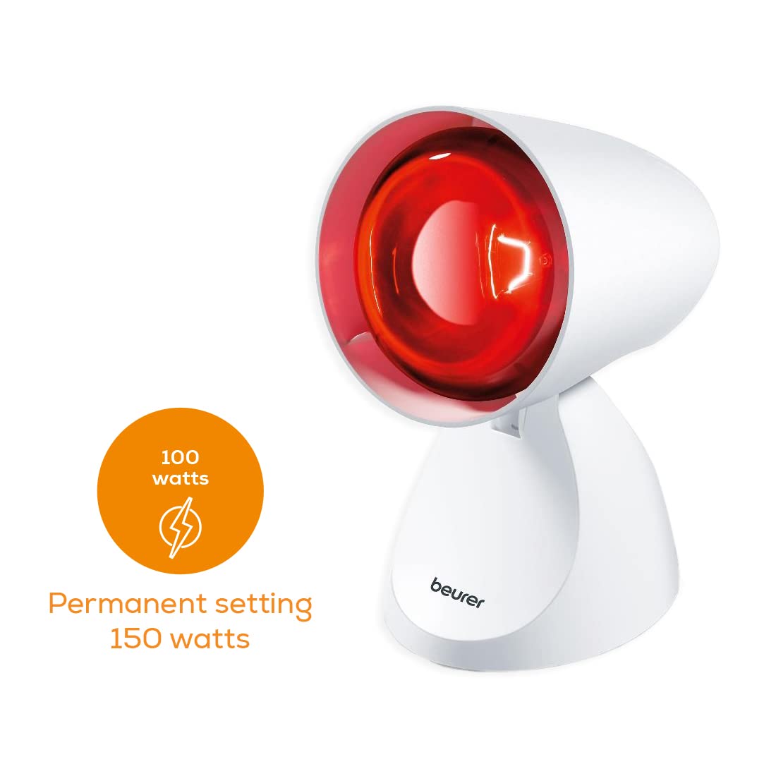 Beurer IL11 Infrared Lamp | Deep-Penetration Infrared Light | Heat Therapy Lamp | Infrared Pain Relief Lamp with 3 Years Warranty