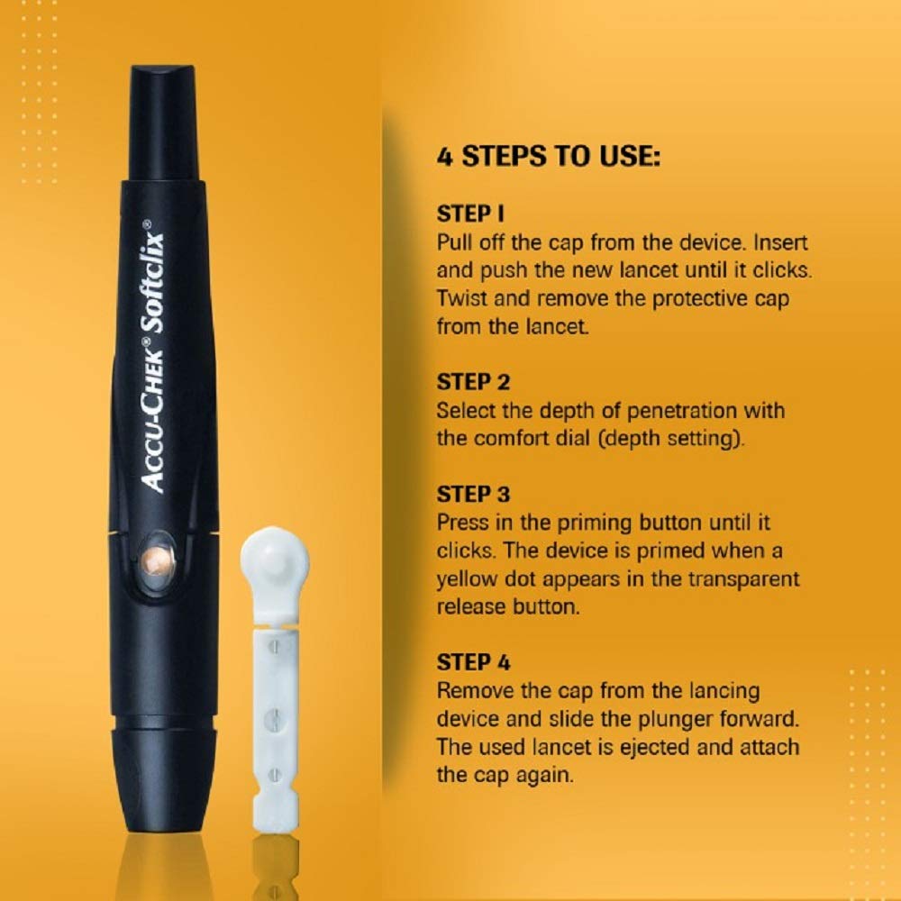Accu-Chek Softclix Lancing Device (Multicolor)