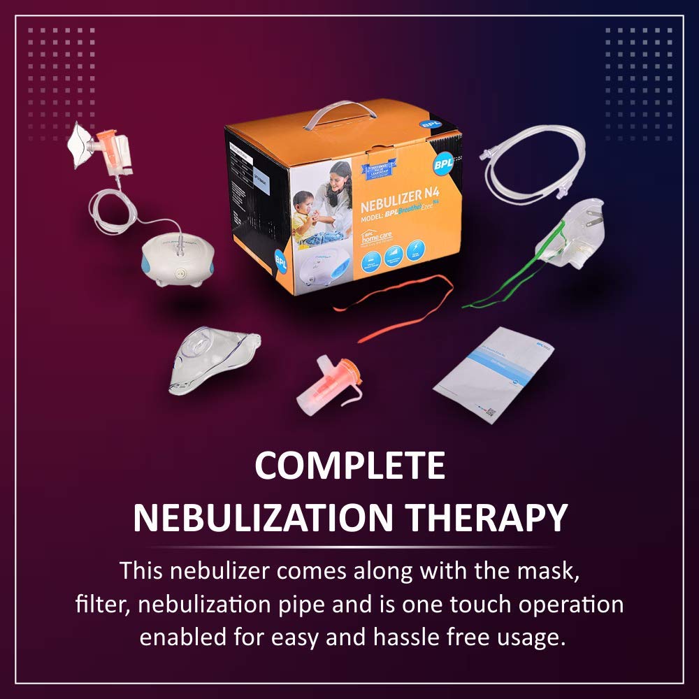 BPL Medical Technologies Breath Ezee N4 Nebulizer (White)