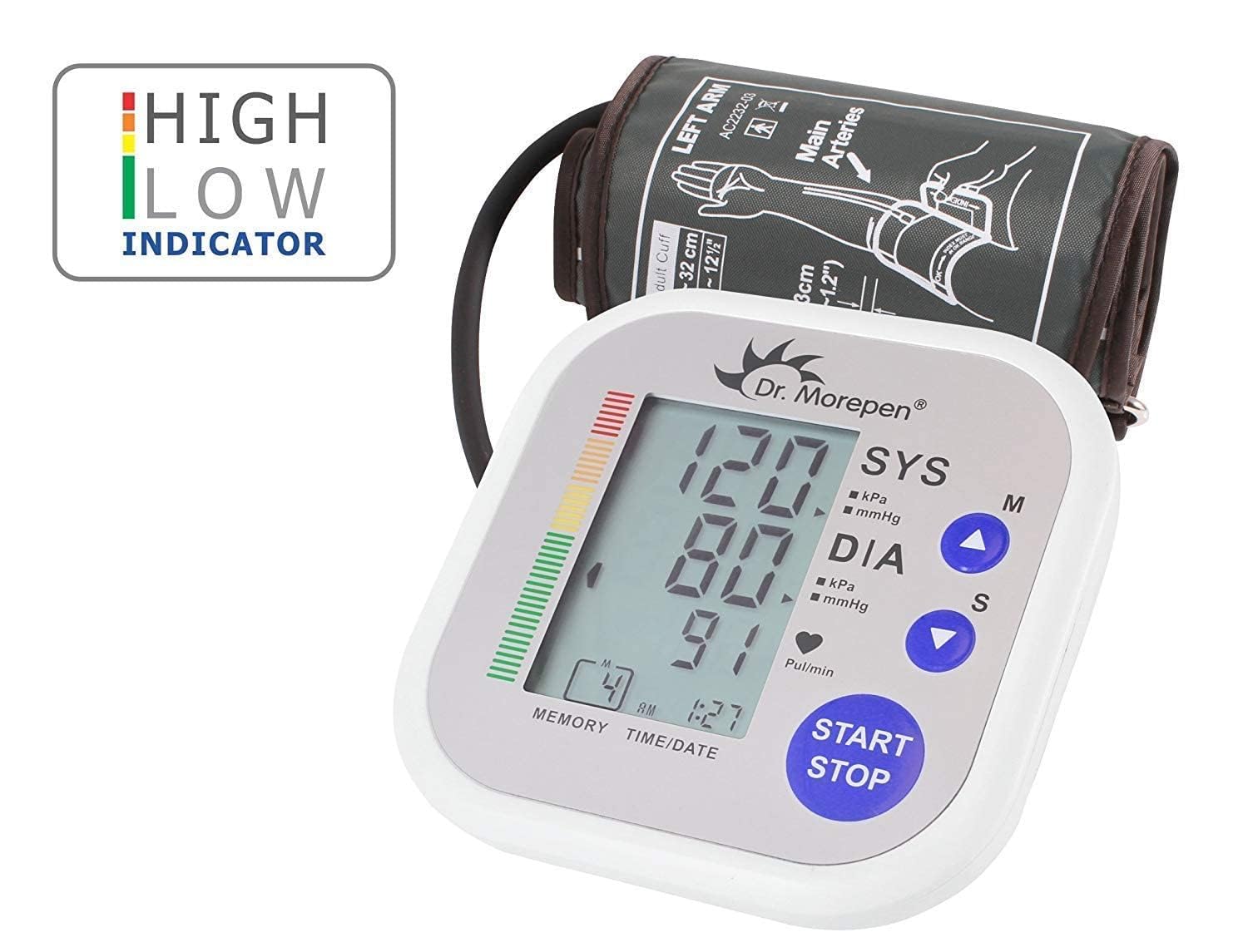 Dr. Morepen Bp02 Automatic Blood Pressure Monitor (White)