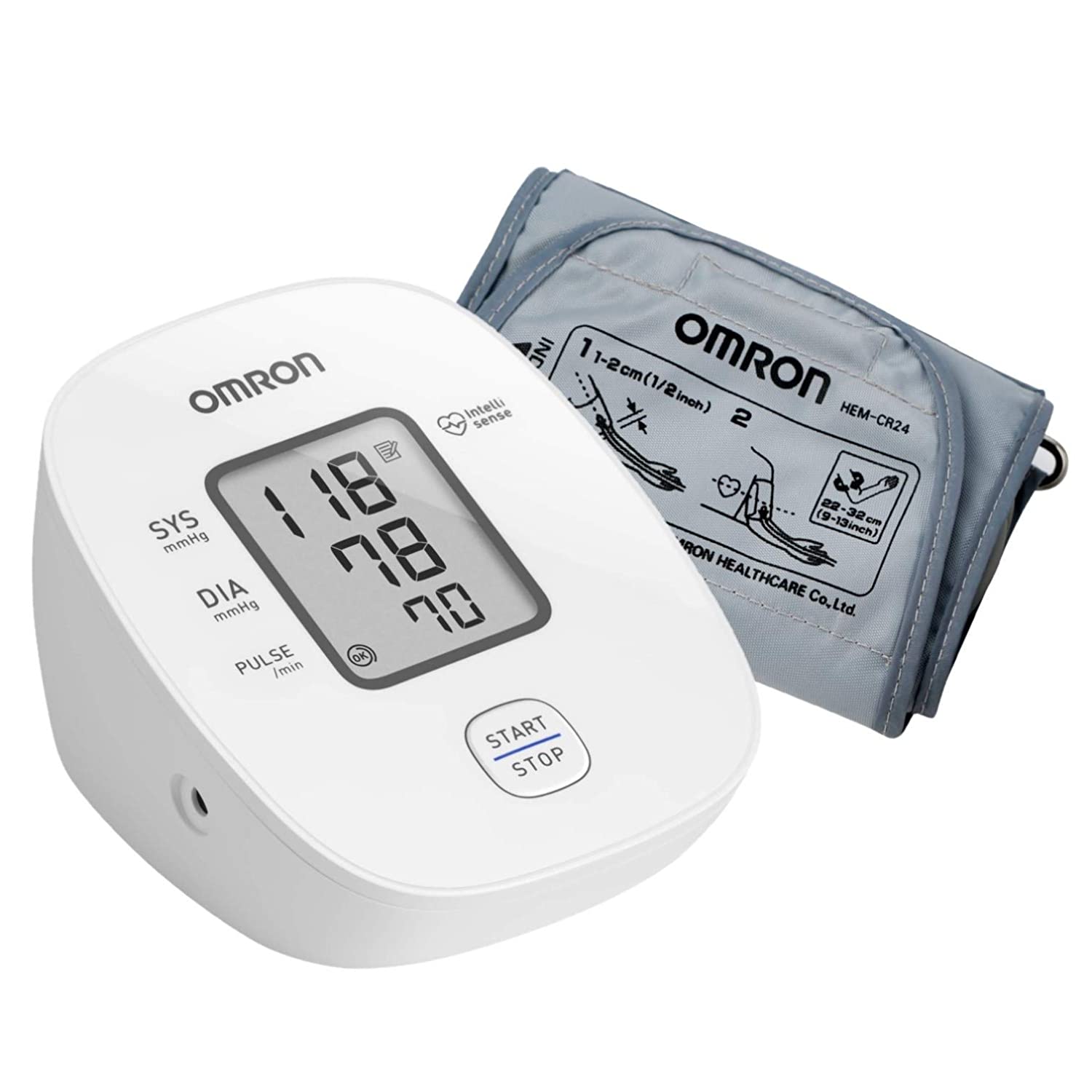 Omron Hem 7124 Fully Automatic Digital Blood Pressure Monitor with  Intellisense Technology Most Accurate Measurement