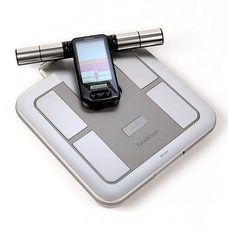 Phone dock with smartphone on a white background