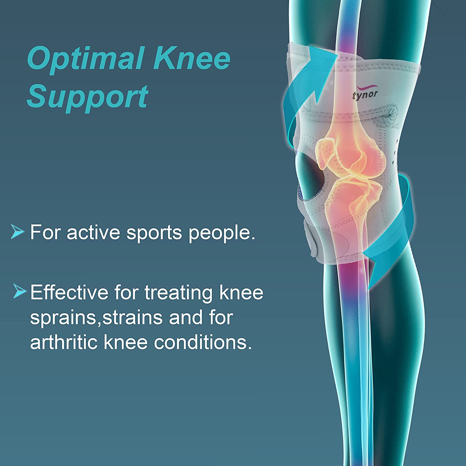 TYNOR Knee Support Sportif (Neo), 1 Unit