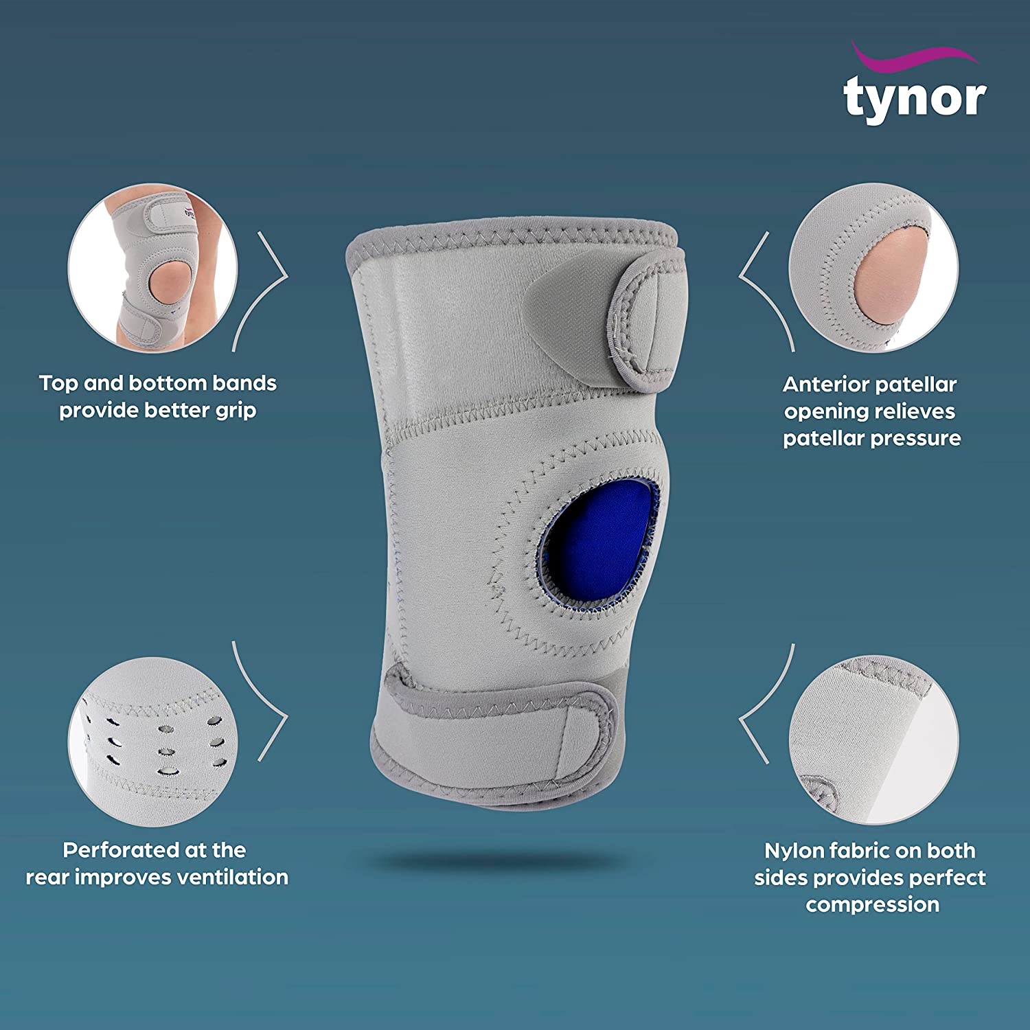 TYNOR Knee Support Sportif (Neo), 1 Unit